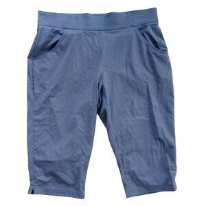 Columbia Women's Gray Omni-Shield Advanced Repellency Pull-On Capri Pants XL